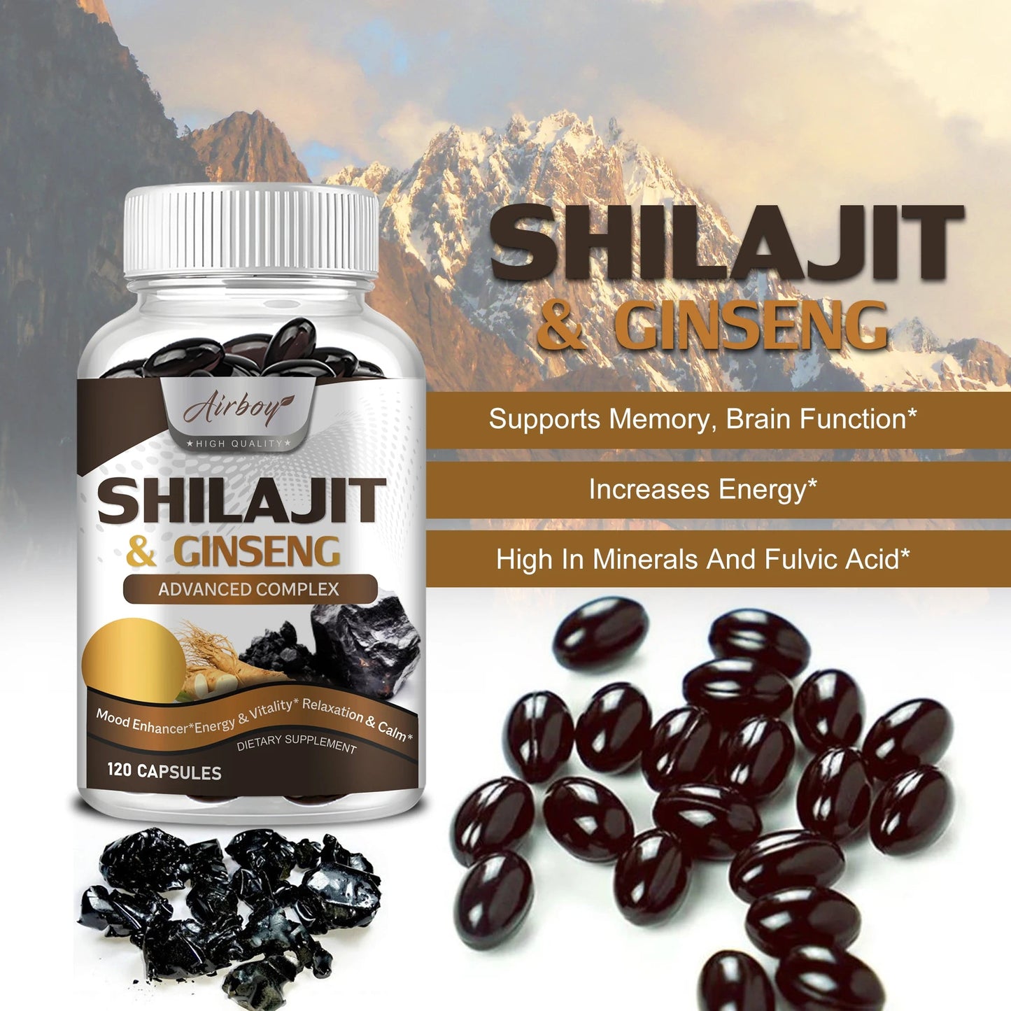 Shilajit & Ginseng Supplement