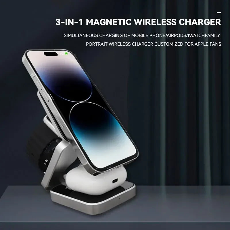 3 in 1 Magnetic Wireless Charger